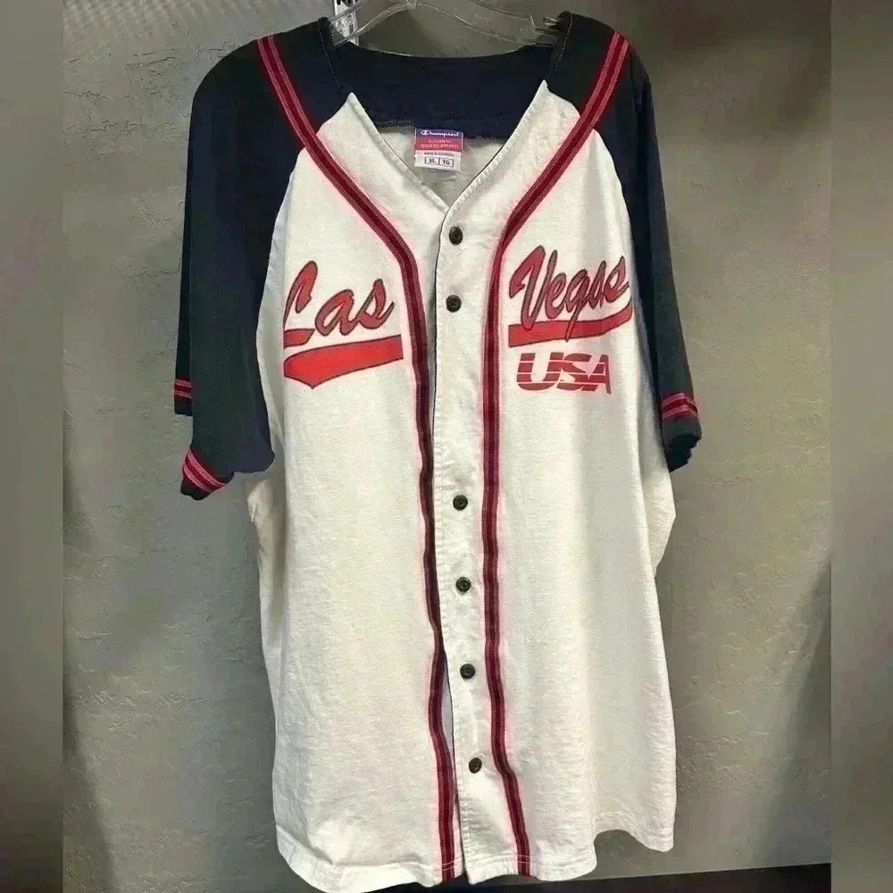 Vintage Champion Las Vegas Baseball Jersey Size Men’s XL